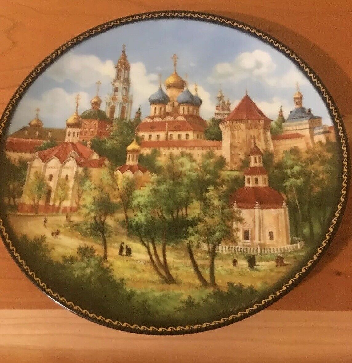 Russian Jewels of the Golden Ring Collector Plate #2  Trinity Monastery Zagorsk