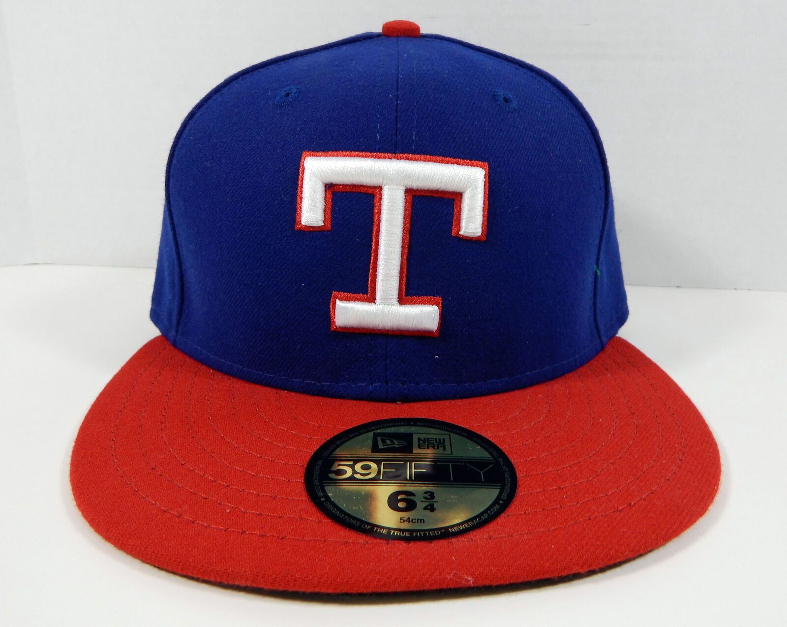 2015 Texas Rangers Game Issued Blue TBTC Hat HOU0071