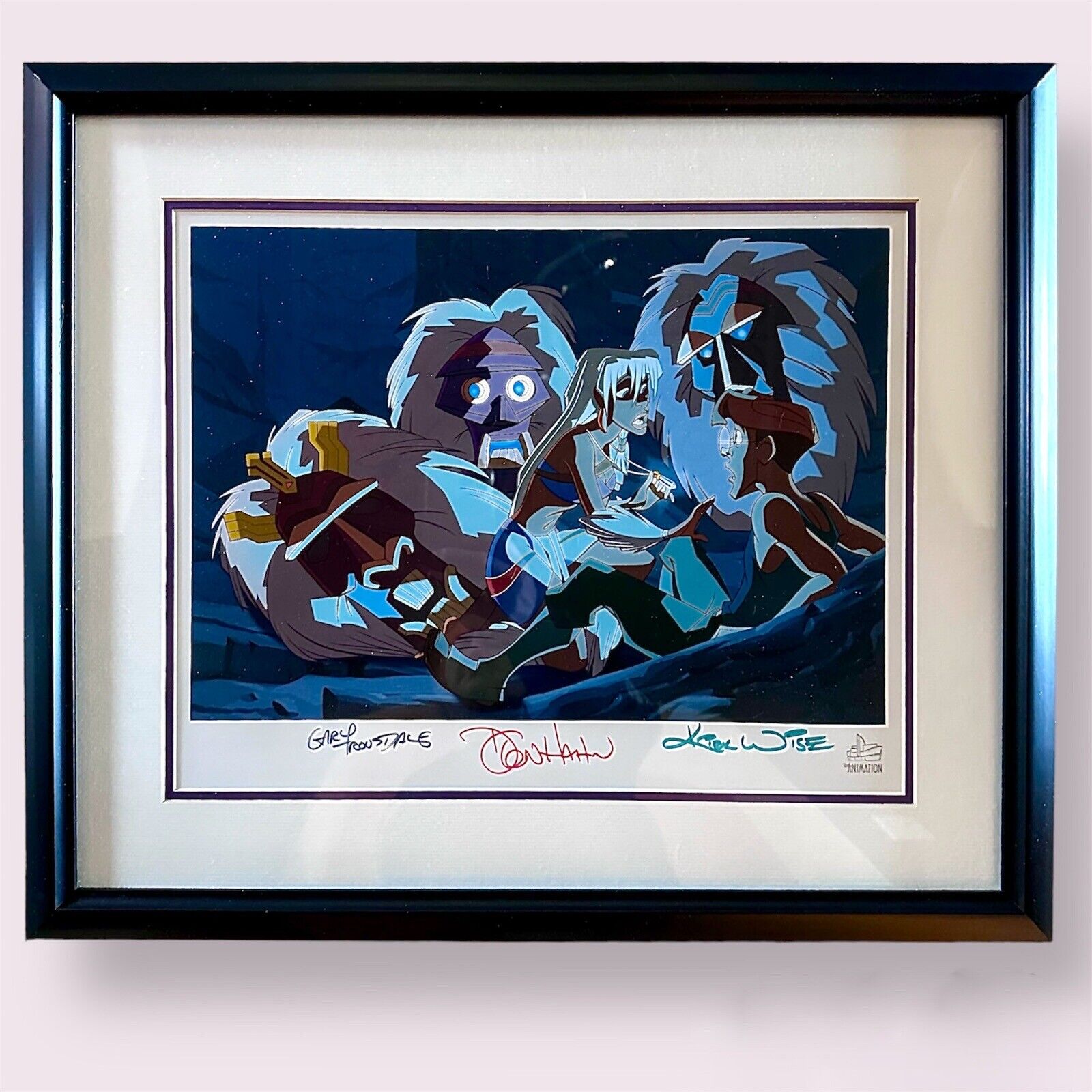 Rare Signed Vintage Walt Disney Art Classic Litho of Atlantis The Lost Empire