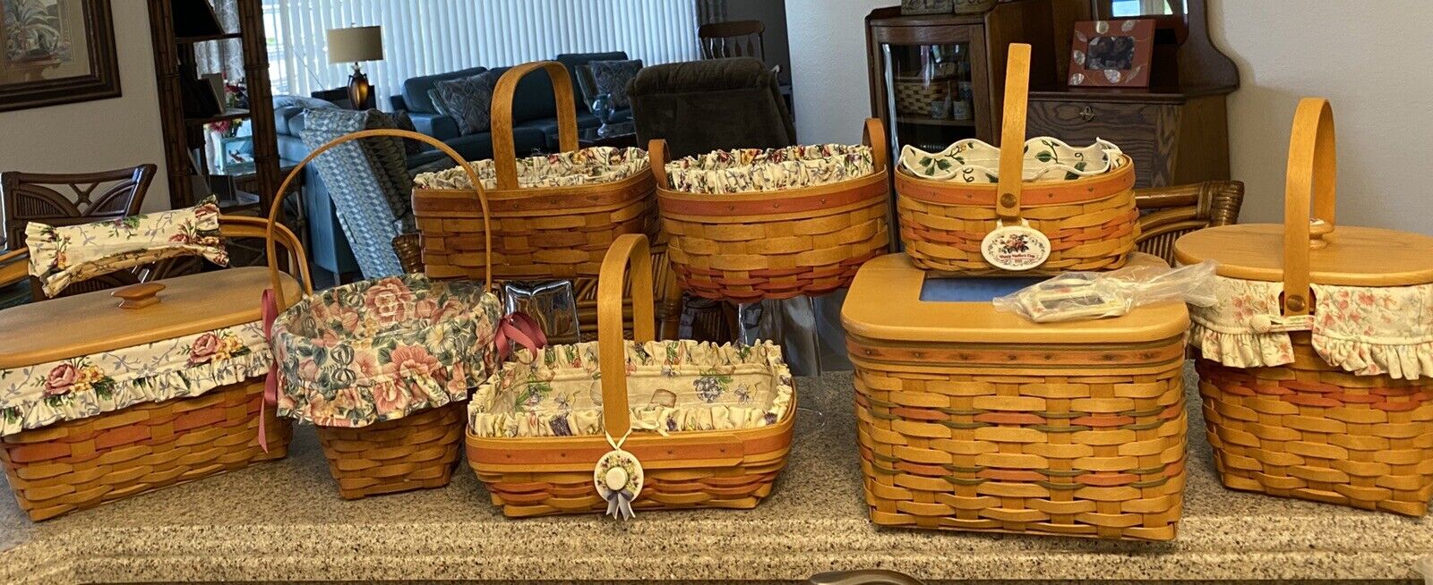 Longaberger Basket Lot Of 8 Mothers Day Baskets & More