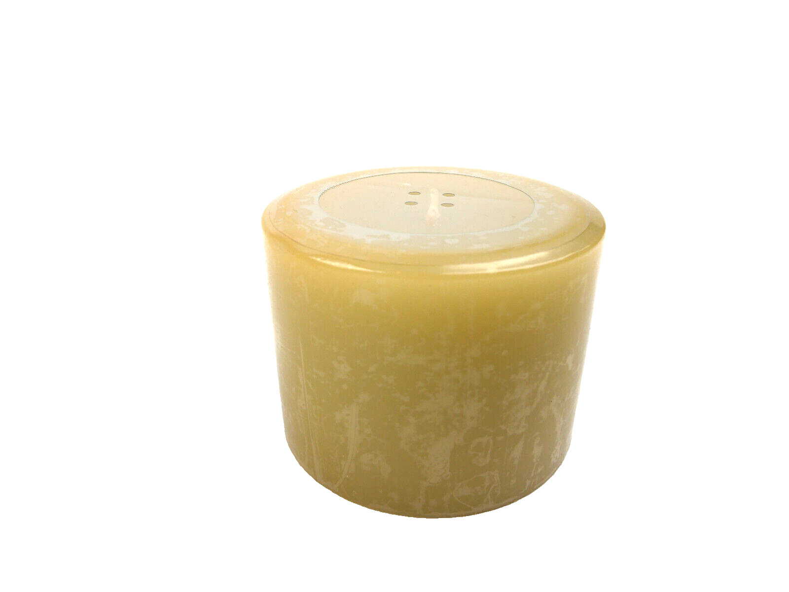 Longaberger Pint Size Pillar Candle - Crisp Cucumber Scent NEW Ivory Made in USA