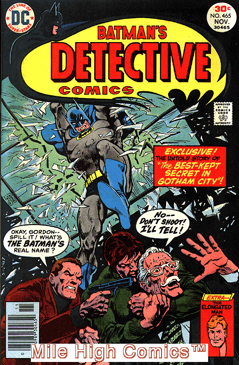 DETECTIVE COMICS  (1937 Series)  (DC) #465 Very Fine Comics Book
