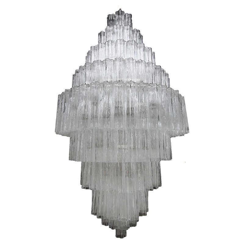 Tiered 1970s Murano Glass Chandelier