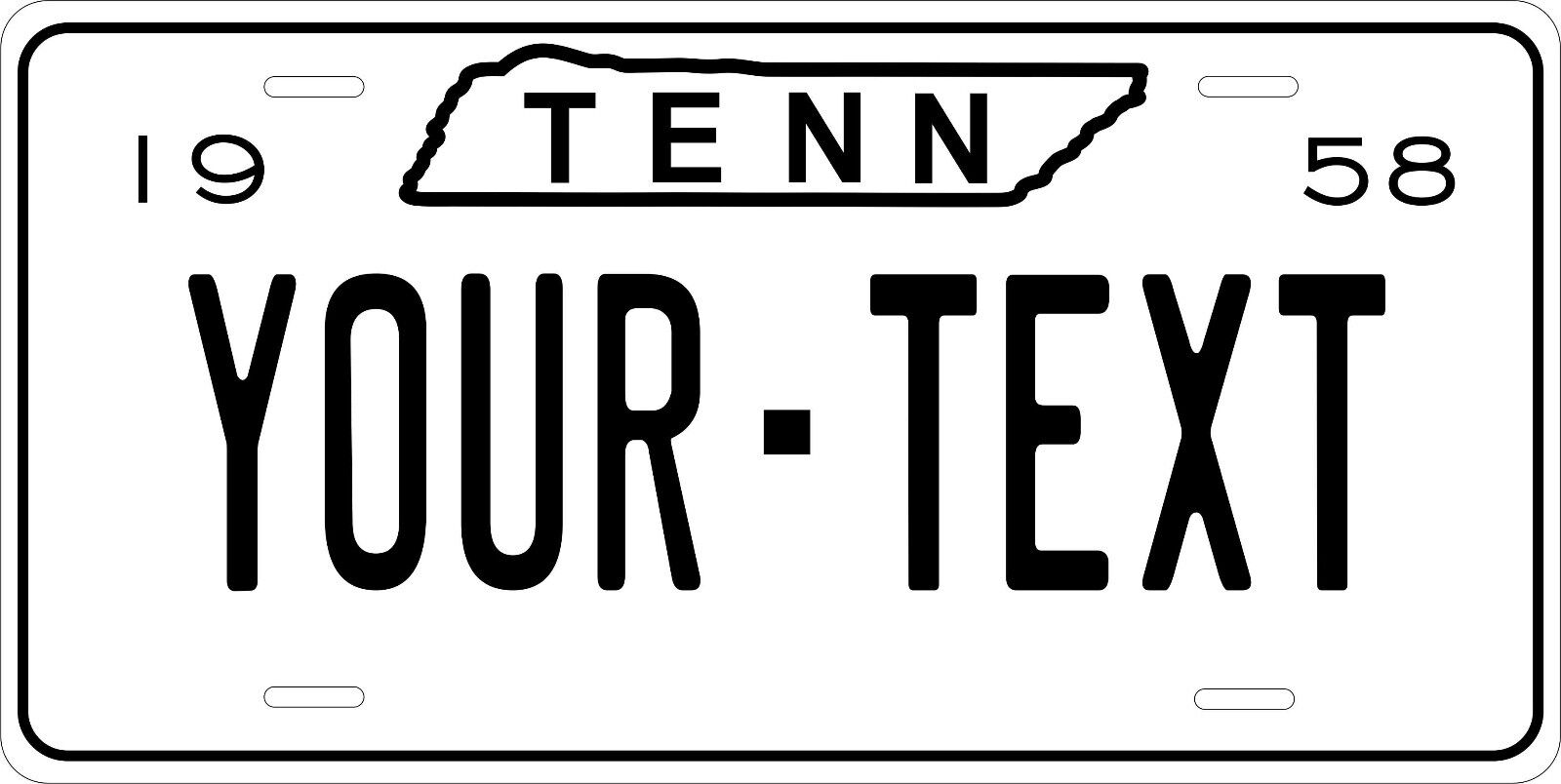 TN REPLICA Car Auto OR Motorcycle Custom Personalized License Plates