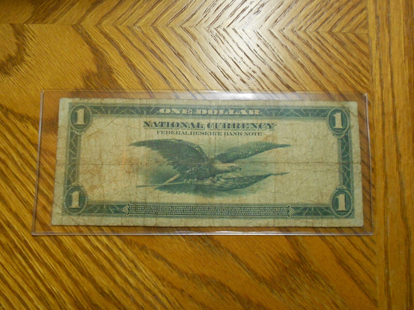 ********1914 $1.00 National Currency Note a.k.a. The Green Eagle Note ********
