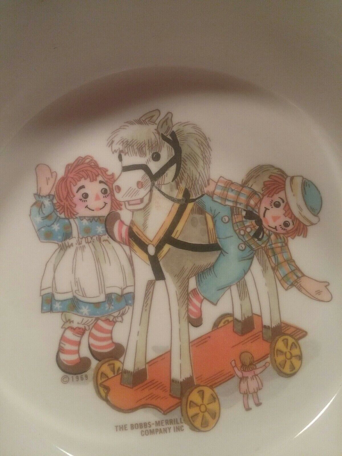 Vintage 1969 Oneida Deluxe Bobbs-Merrill Raggedy Ann And Andy Bowl