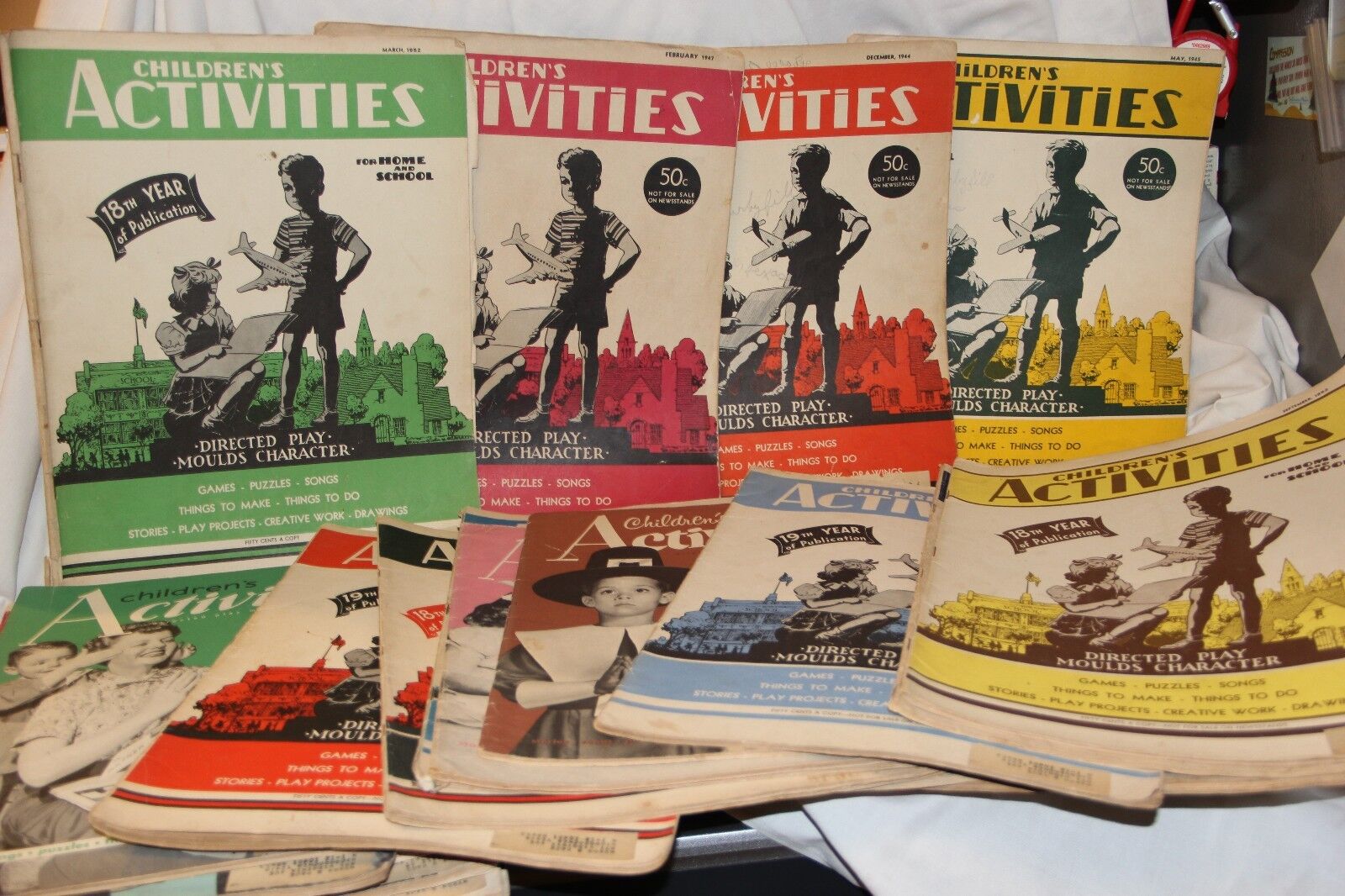 20 Vintage Children\'s Activity books by Child Training Association 1944 ~~1955