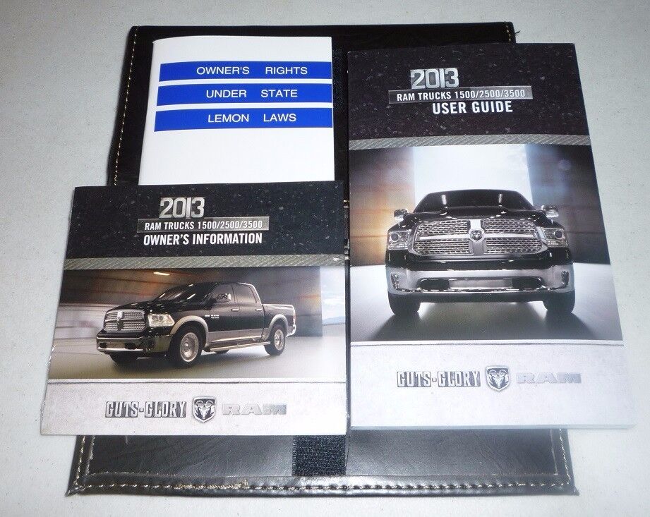 2013 DODGE RAM USER GUIDE OWNERS MANUAL SET w/case 13 DVD 1500 2500 3500 