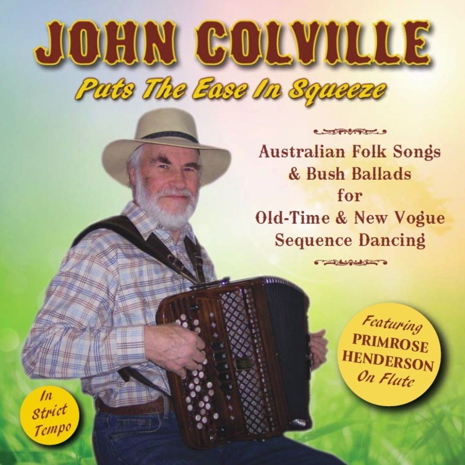 Bush Ballads for Old Time Dancing CD by John Colville on Accordion