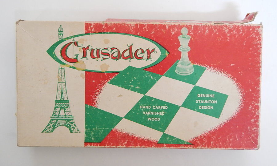 Crusader Hand Carved French Chess Set R13969