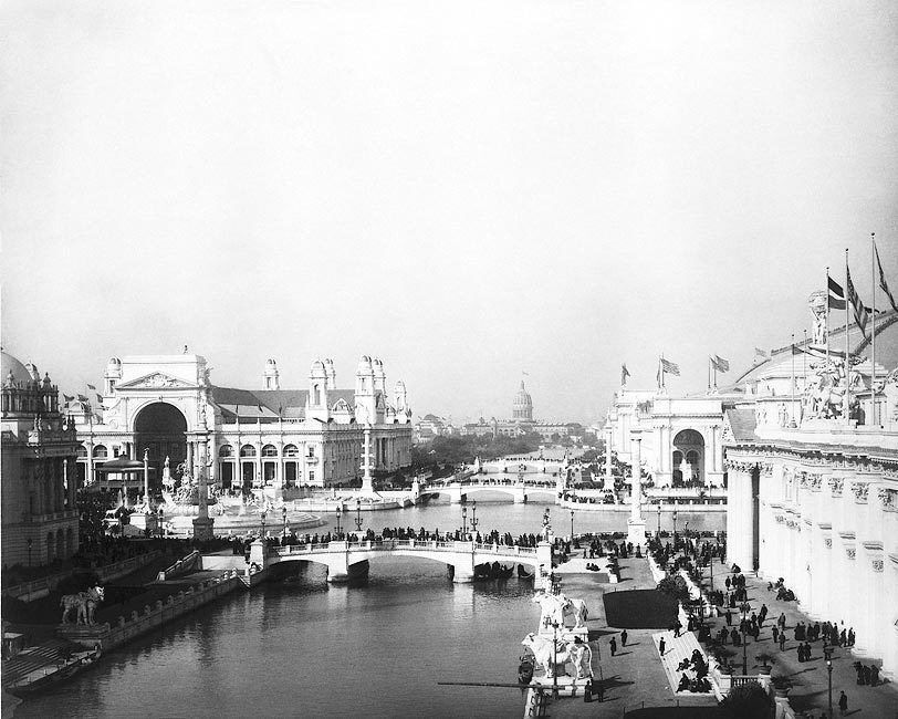 1893 WORLDS COLUMBIAN EXPOSITION GROUNDS, CHICAGO 8x10 GLOSSY PHOTO PRINT