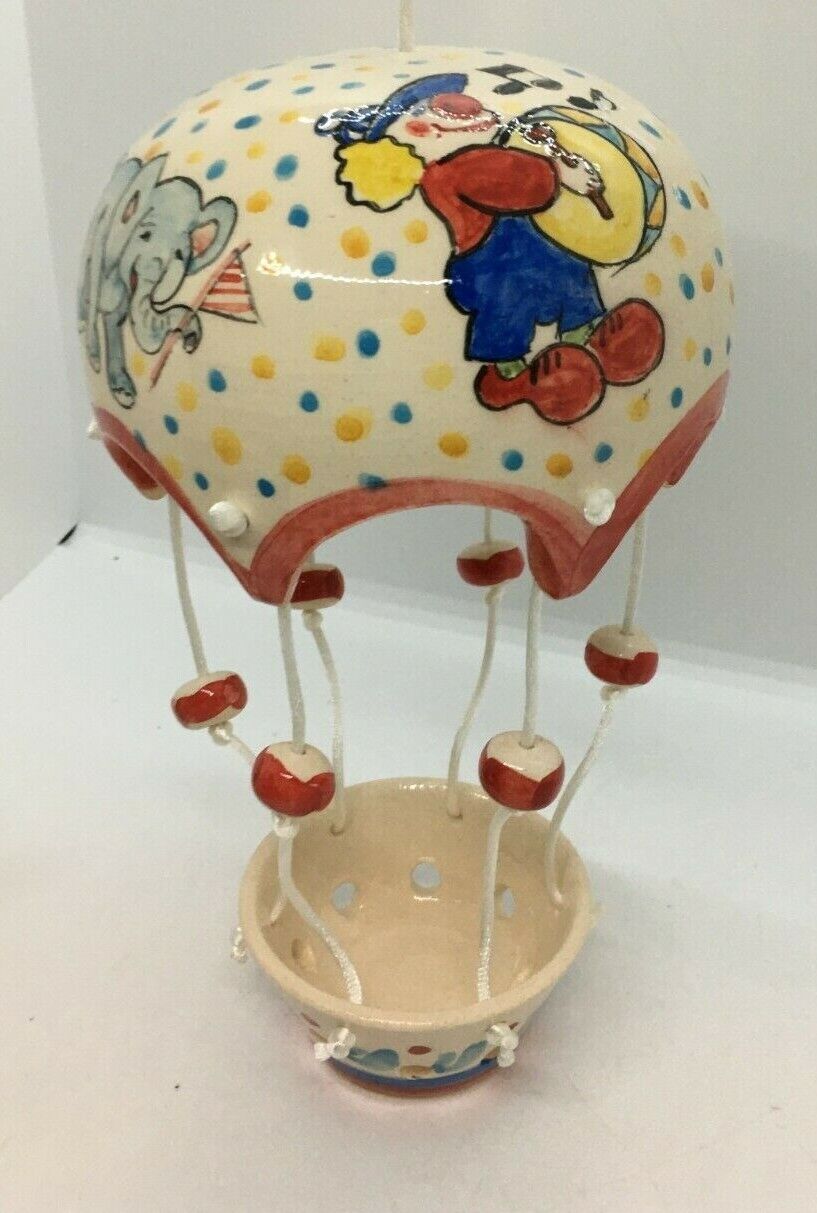 Hot Air Balloon Circus Fun Design Nursery Decoration Ceramic 11\