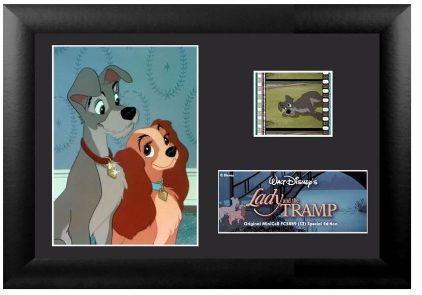 Film Cell Genuine 35mm Framed & Matted Disney Lady and the Tramp Special Ed 5889