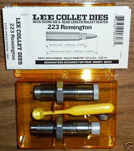 Lee Precision 223 Rem 5.56x45  2-Die Collet Neck Sizer Set  # 90707 New