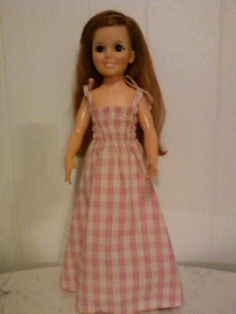 Ideal Crissy Family-  Non-Ideal PINK & WHITE CHECKERED DRESS & White Shoes #120