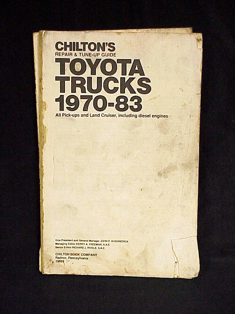 CHILTON REPAIR & TUNE-UP GUIDE TOYOTA TRUCKS 1970-83 