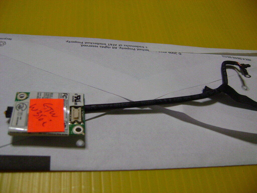 Gateway W350i T-6330u Laptop Modem Board w/ Cable 