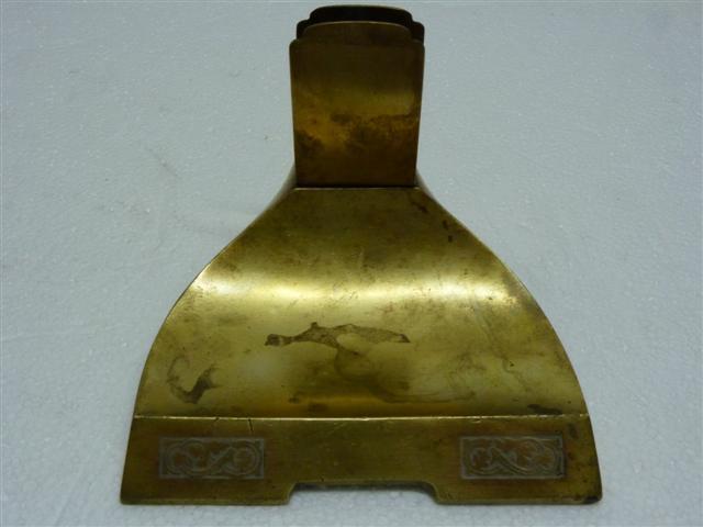 Antique c1900 Real Bronze & Brass German Table Stand Marked \