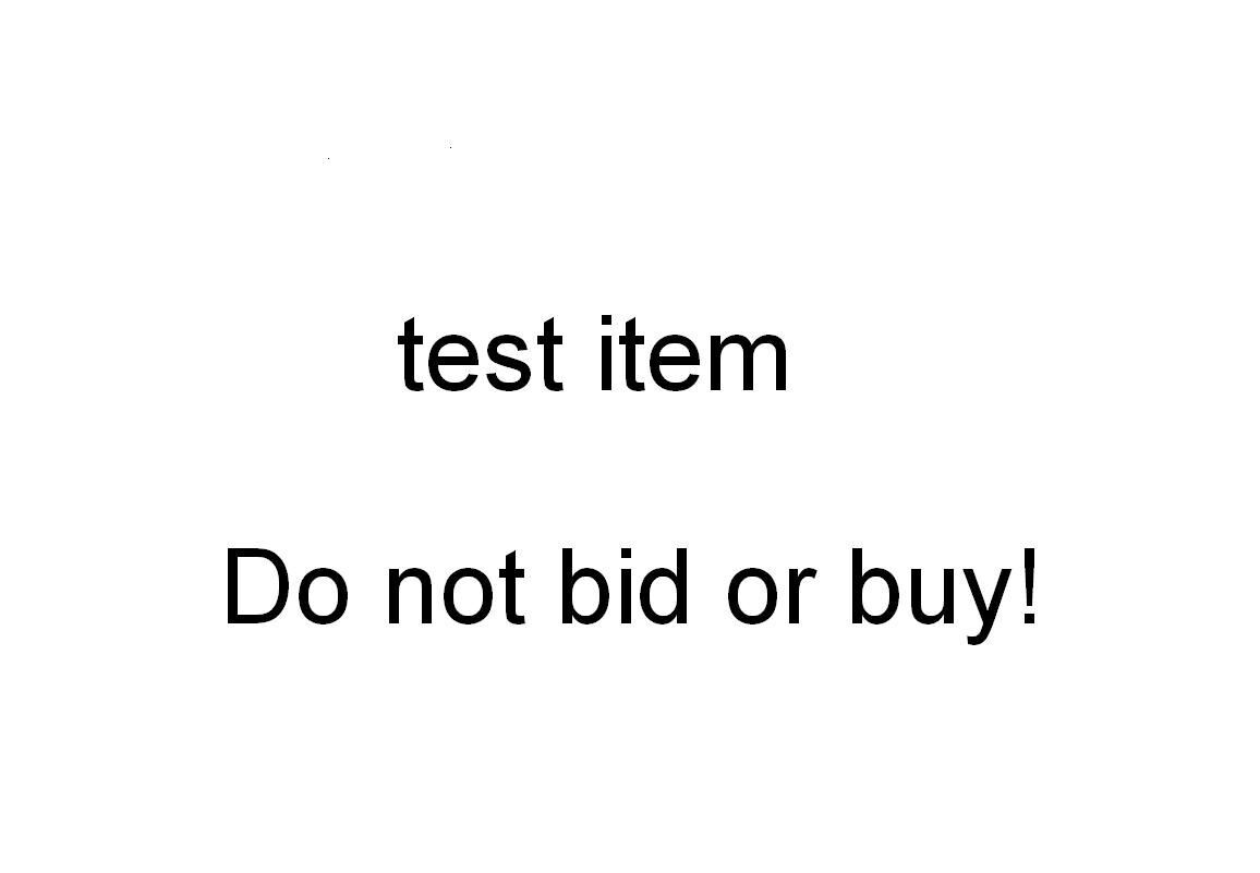 Test listing - DO NOT BID OR BUY292535937112