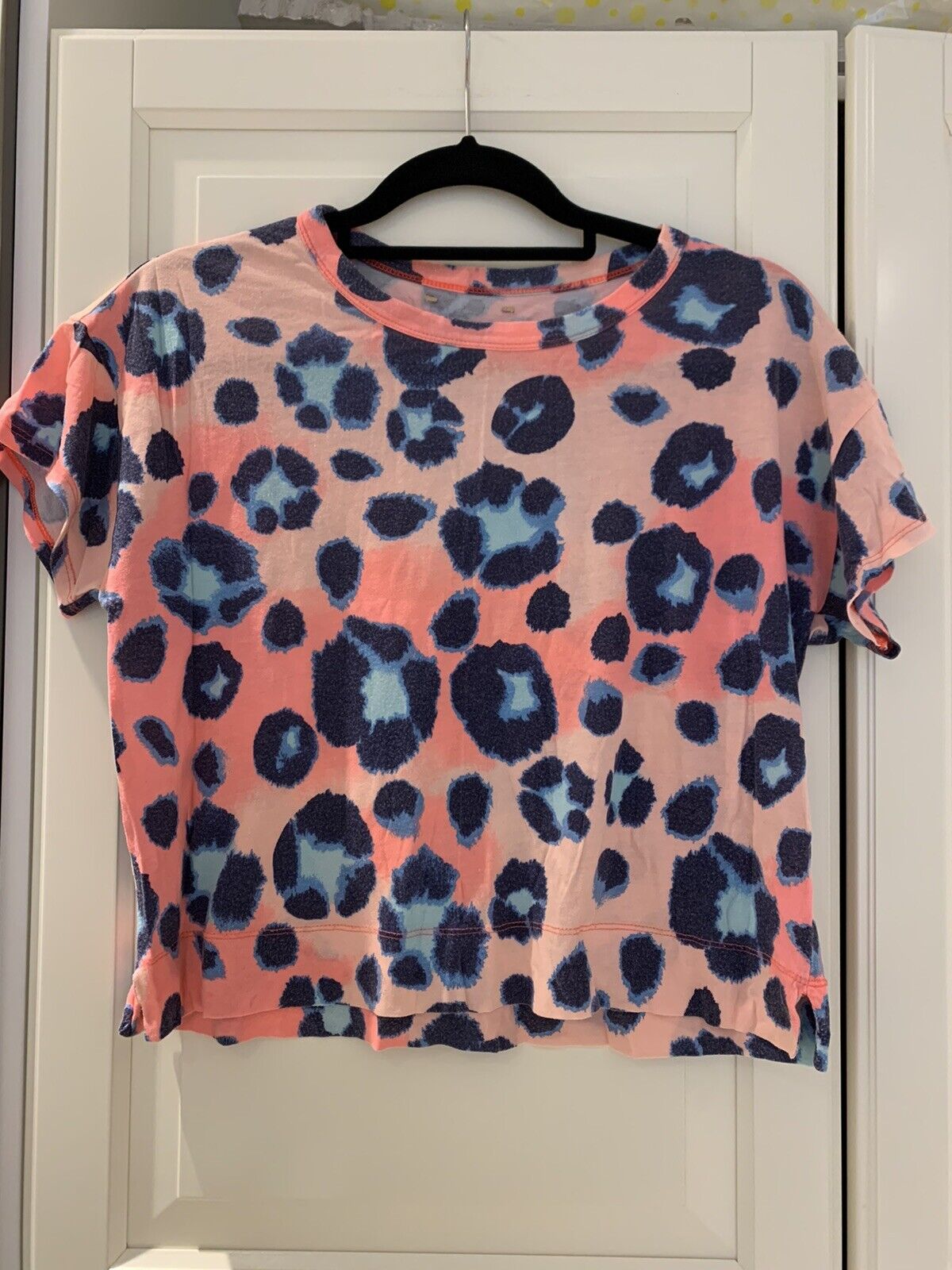 💖 Amazing Zara Summery T-shirt Top Tank Colourful Pink Blue Size Small S