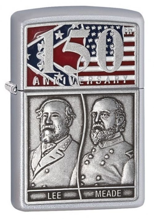 Zippo Gettysburg 150th Anniversary Satin Chrome Limited Edition 28528