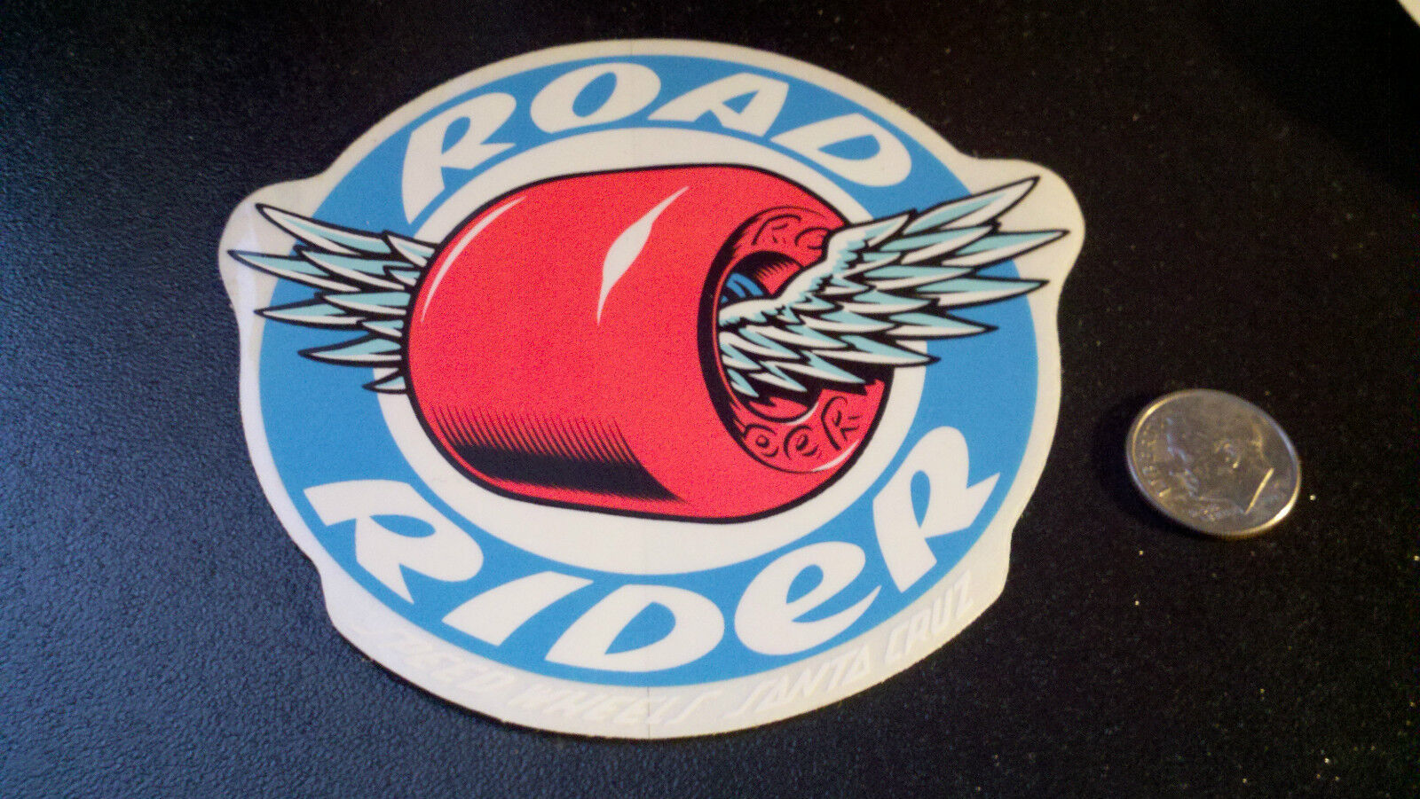 Road Rider Speed Wheels  by Santa Cruz Old School NOS vintage skateboard sticker