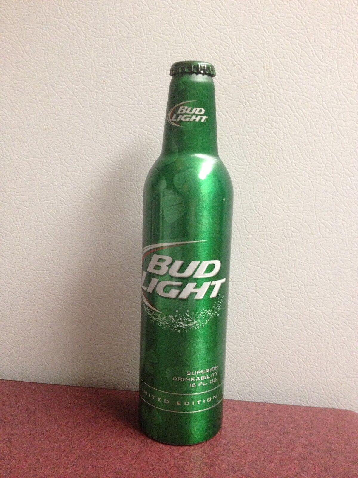 limited edition code 502116 bud light beer 16 oz pint aluminum bottle green 