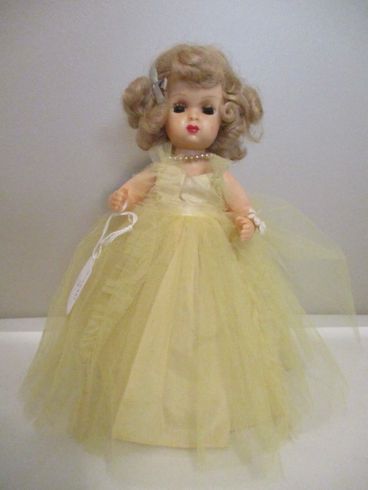 Doll Terri Lee Tiny Terri in Yellow  Long Formal  No  Panties Tagged 1950s