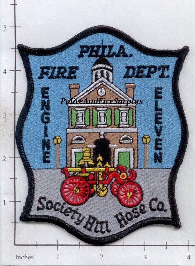 Pennsylvania - Philadelphia Engine 11 PA Fire Dept Patch - Society Hill Hose Co