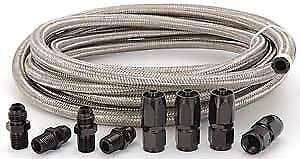 Automatic Transmission Cooler Line Kit -6AN Steel Braided Hose Kit Turbo 350 400