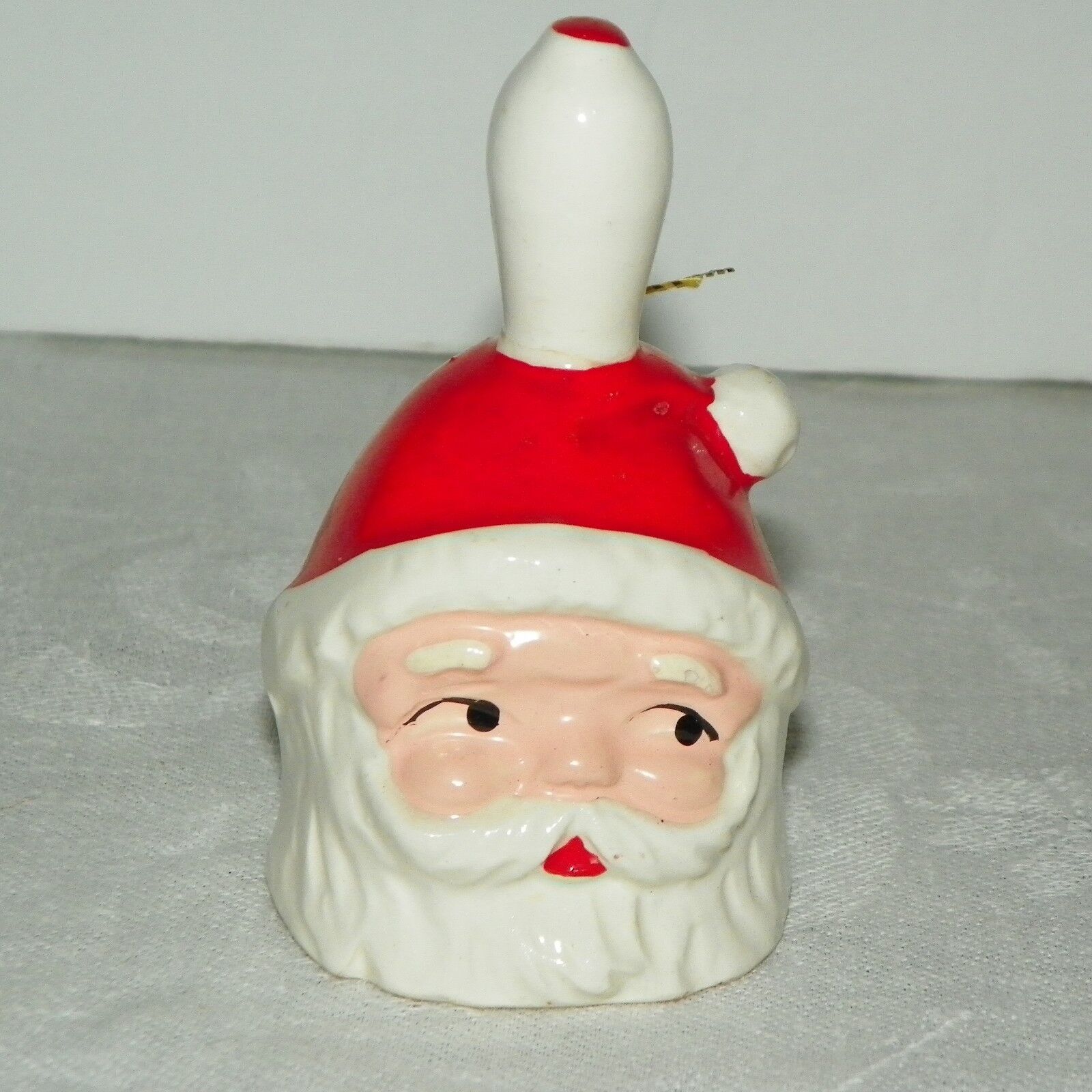 Vintage Santa Claus Bell Made in Japan 3.5 Inches Tall X 2 Inches Wide