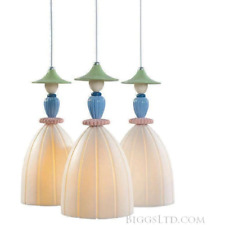 Lladro Mademoiselle Hanging Lamp 3 Light Sharing Secrets 01023552 picture