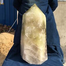 102.9LB Natural smoky citrine Quartz Crystal Obelisk wand point Reiki ET460-HA picture