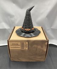 Longaberger 2013 Halloween Miniature Witch’s Hat Basket & Pottery Base - USA picture