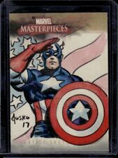 2008 UD Marvel Masterpieces Captain America SKETCH CARD #1/1 Joe Jusko picture