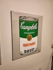 Warhol Campbell's Vegetable Soup Painting Oil Resin Professional Original 1 of 1 picture