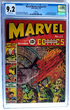 MARVEL MYSTERY COMICS #13 CGC NM- 9.2 TIMELY 1940 1ST APPEARANCE OF THE VISION picture