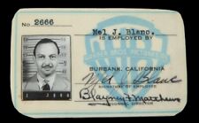 Mel Blanc Signed 1942 Warner Bros. Employee ID and 1936 Social Security Card picture