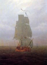 Oil painting Sailing-Ship-1815-v2-Caspar-David-Friedrich-oil-paint sail boat art picture