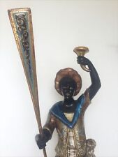 Antique Venetian Blackamoor Figure Of A Gondolier Circa 1860..210cm Tall picture