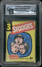 1959 Three Stooges N/S Wax Pack 5 Cent GAI 7.5 NM+ picture