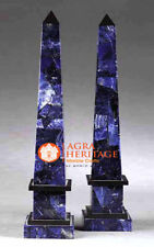 Random Stone Marble Healing Crystals Sodalite Stone Obelisk Marble Ancient Decor picture