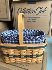 14 Longaberger Collectors Club JW Miniature Baskets Display Only 12 IOB +Extras picture
