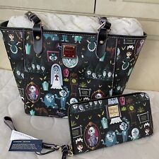Disney Dooney and Bourke Haunted Mansion Tote Bag & Wallet NWT picture