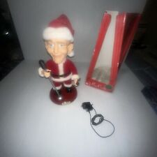 VTG 2001 Gemmy 19” Singing Swinging Bing Crosby Santa Doll With Box Works Well picture