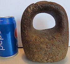 PRE CONTACT ANCIENT HAWAIIAN KAUAI RING POUNDER,WELL USED W/GREAT PATINA picture