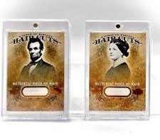 2008 Upper Deck Hair Cuts Abraham Lincoln Mary Lincoln Set - Proof Of Card Pull picture