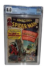Amazing Spider-Man #18 CGC 8.0 1st appearance of Ned Leeds Sandman cover 1964 picture