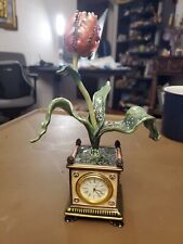 Jay Strongwater Tulip Clock | Garden  | Swarovski Crystal picture