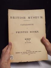 1892 British Museum - Catalog of Books and  Bibles - Volumes 1-4 picture
